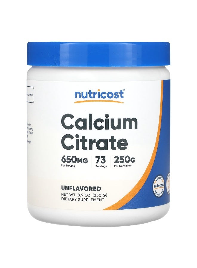Nutricost, Calcium Citrate, Unflavored, 8.9 oz (250 g) - Image 1