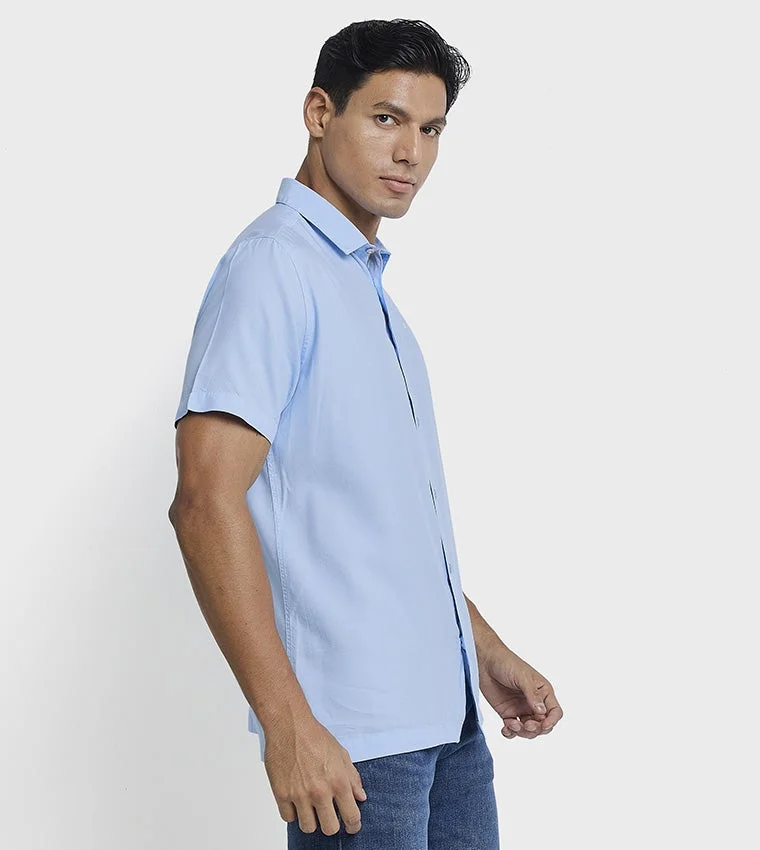 بين شيرمان Ben Sherman Men's Short Sleeve Solid Shirts