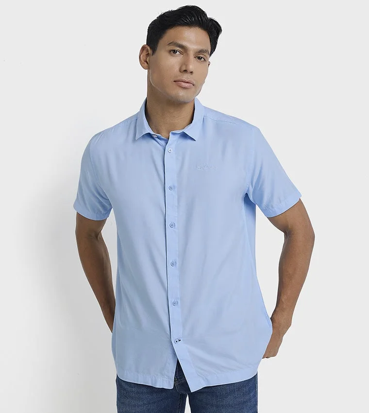 بين شيرمان Ben Sherman Men's Short Sleeve Solid Shirts