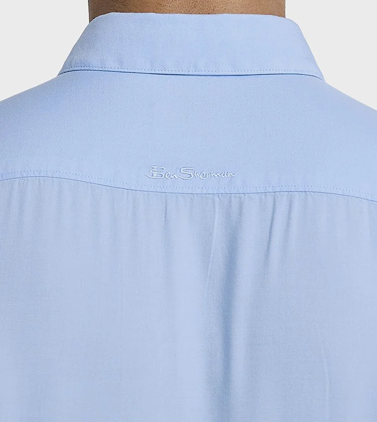 Ben Sherman  Ben Sherman Men's Short Sleeve Solid Shirts for Men | Best Price UAE