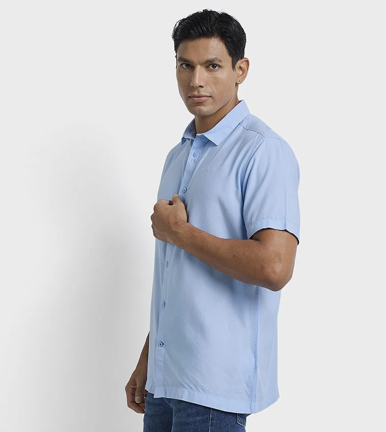 Ben Sherman  Ben Sherman Men's Short Sleeve Solid Shirts for Men | Best Price UAE