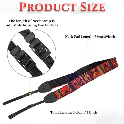 SYGA 1 Piece Orange Coloured DSLR Camera Shoulder Strap - Image 4