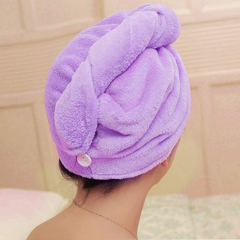 Kytaste kytaste Microfiber Hair Wraps Magic Fast Dry Towel Drying Bath Twist Hat Spa Soft Scarf Magic Hair Drying Towel Cap Pack of 1 - Image 4