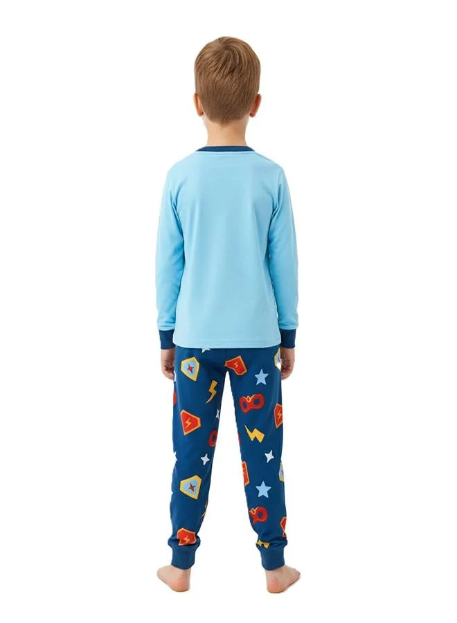babyqlo Superhero Adventure Boys Glow in the Dark Pajama Set