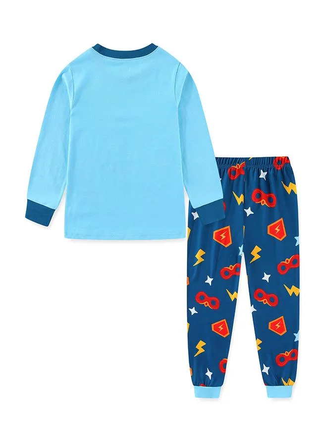 babyqlo Superhero Adventure Boys Glow in the Dark Pajama Set