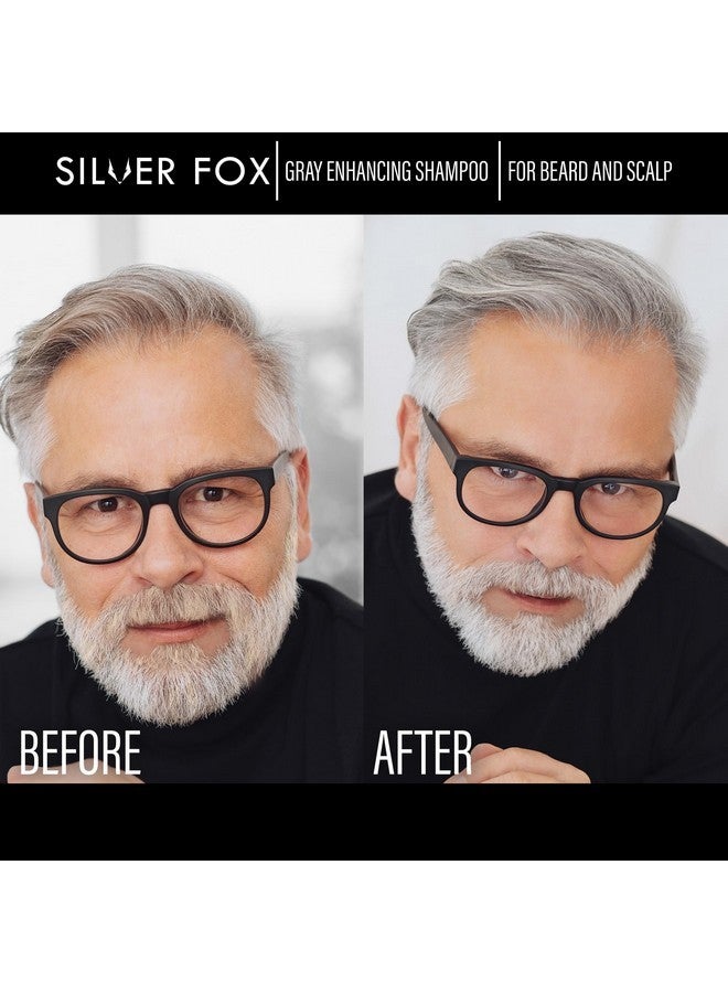 Godefroy Silver Fox Beard and Scalp Shampoo Gray Reducing Beard Wash Removes Brassy Tones Moisturize & Nourish Beard & Scalp For Men - Image 3
