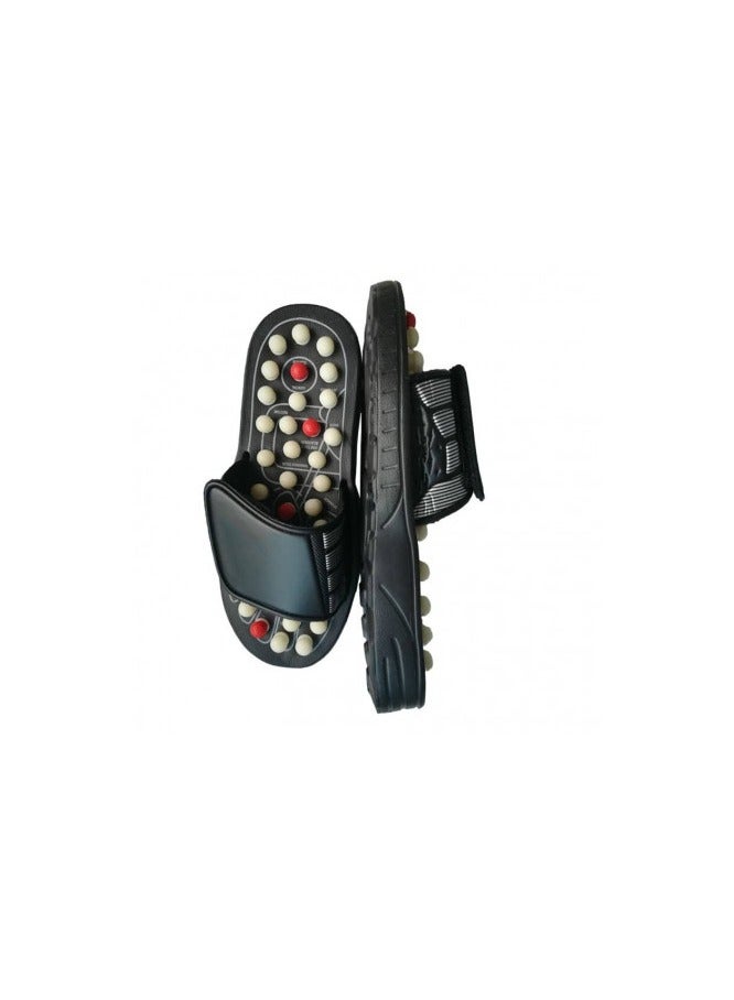 Beaupretty 1pair Magnetic Massage Slippers Foot Health Massage Shoes Rotating Tai Chi Gossip Slippers Rotating Tai Chi Gossip Massage Shoes  - Image 2