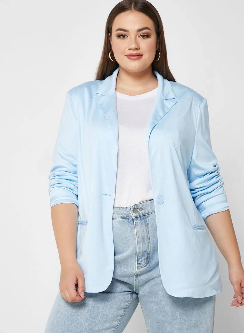 BRAVE SOUL Pocket Detail Solid Blazer