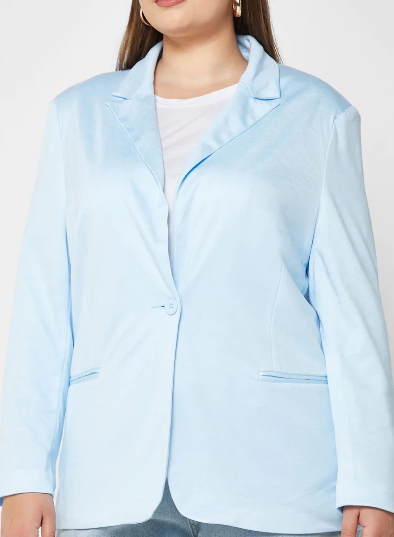 BRAVE SOUL Pocket Detail Solid Blazer