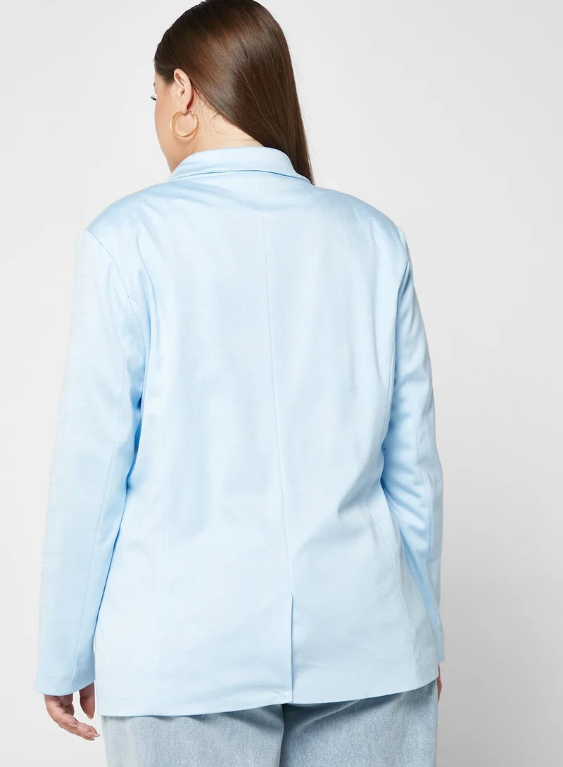 BRAVE SOUL Pocket Detail Solid Blazer