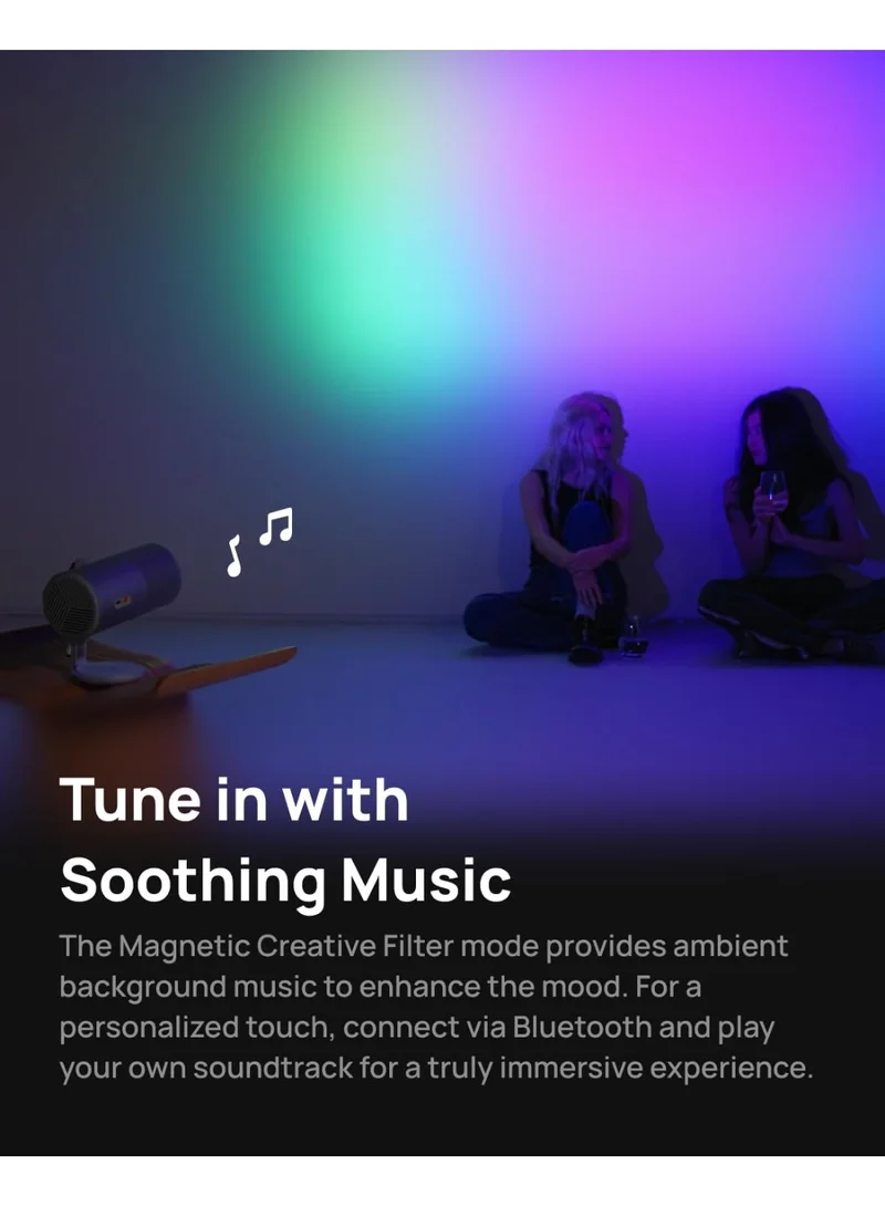 XGIMI Magnetic Creative Filters for XGIMI Mogo 4 Series | For Ambient & Immersive Experience w/ Quick Snap-On Assembly, With Built-in Ambient Music, Wave Gesture Control - 3 pack