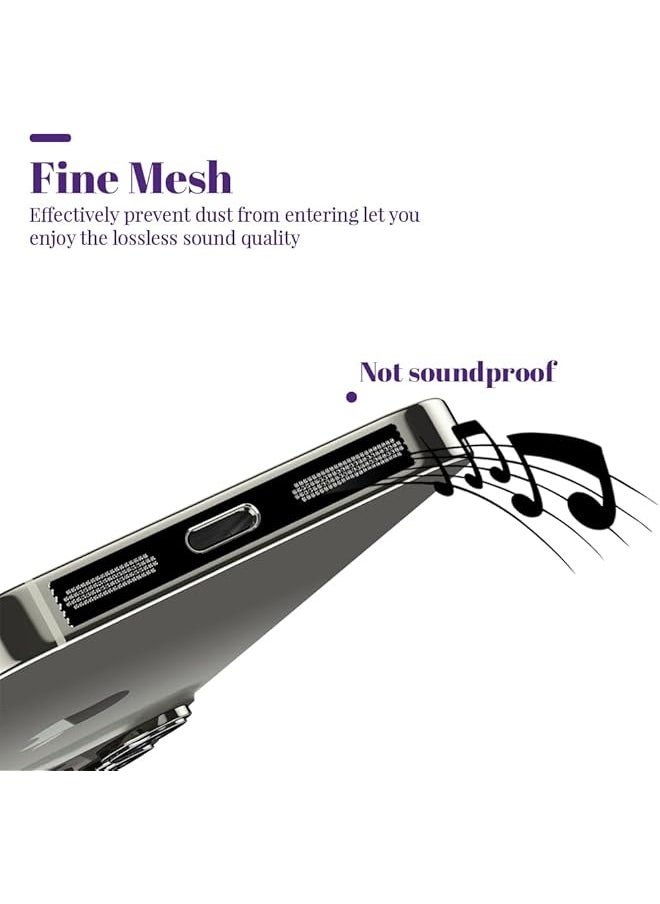 erorex - Dustproof Stickers Protector For Iphone Speaker 10Pcs Mobile Phone Speaker Mesh Anti Dust Adhesive Cover Phone Speaker Net Dustproof Adhesive Sticker Compatible With Iphone 15 Pro Max Series - Image 1