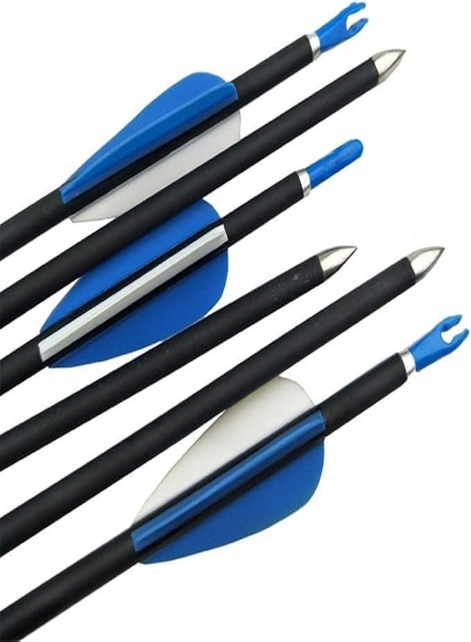 Futaba Archery Arrows for Recurve Bow Target Practice - Pack of 6 - Blue - 27 Inches - Image 4