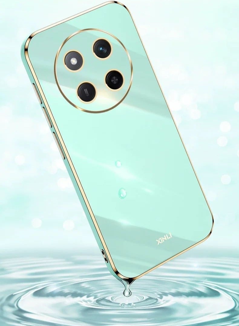 For Honor X9c 5G Case Glossy Electroplating TPU Protective Cover Gold-Green - Image 3