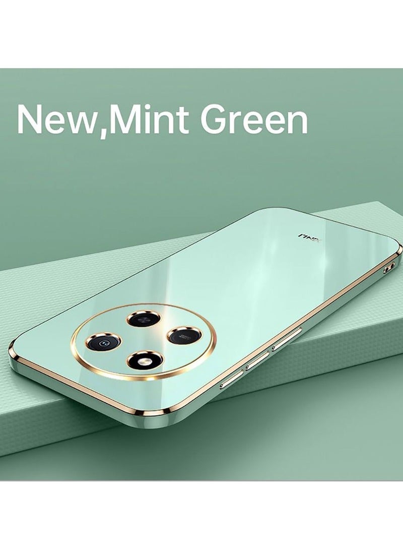 For Honor X9c 5G Case Glossy Electroplating TPU Protective Cover Gold-Green - Image 2