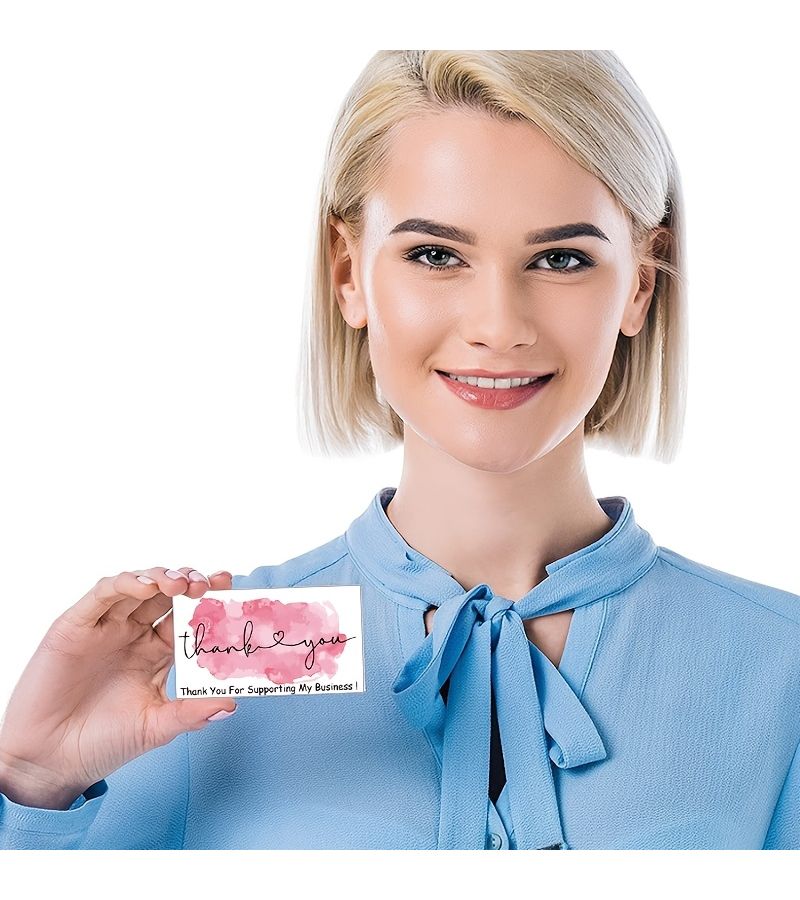 50 ورقة من الملصقات العامة مقاس 3.54 × 1.97 بوصة، 6 أنماط سهلة لبطاقات العمل، البطاقات البريدية، بطاقات الشكر، بطاقات ورقية بظهر فارغ للرسائل، مناسبة لعيد الميلاد، الهالوين، عيد الشكر، وعيد الميلاد، موديل 72D. - Image 3