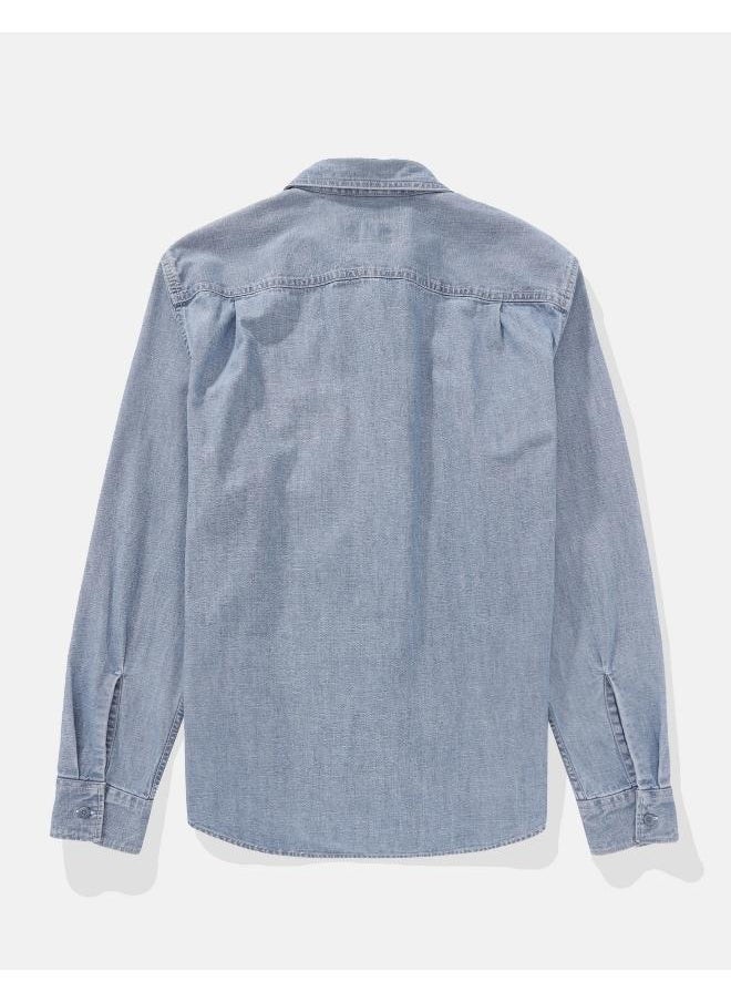 American Eagle - AE Denim Button-Up Shirt - Image 1