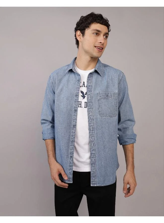 AE Denim Button-Up Shirt