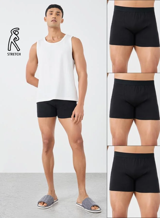 Styli Styli Set of 3 - Solid Cotton Stretch Trunks