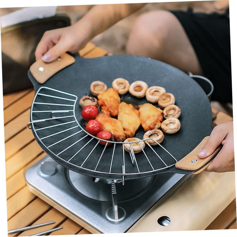 Heat Resistant Wooden Pan Handle Covers 29cm For BBQs And Camping - Image 3
