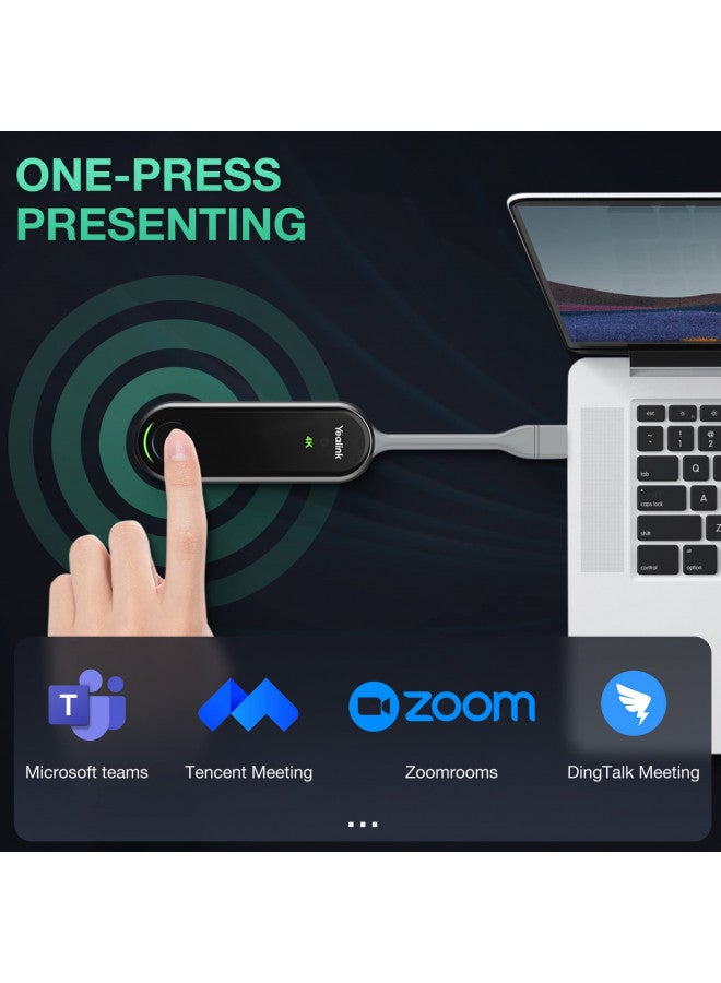 YeaLink WPP30 USB Type-C 4K Wireless Presentation Pod, Black (1303112) - Image 2