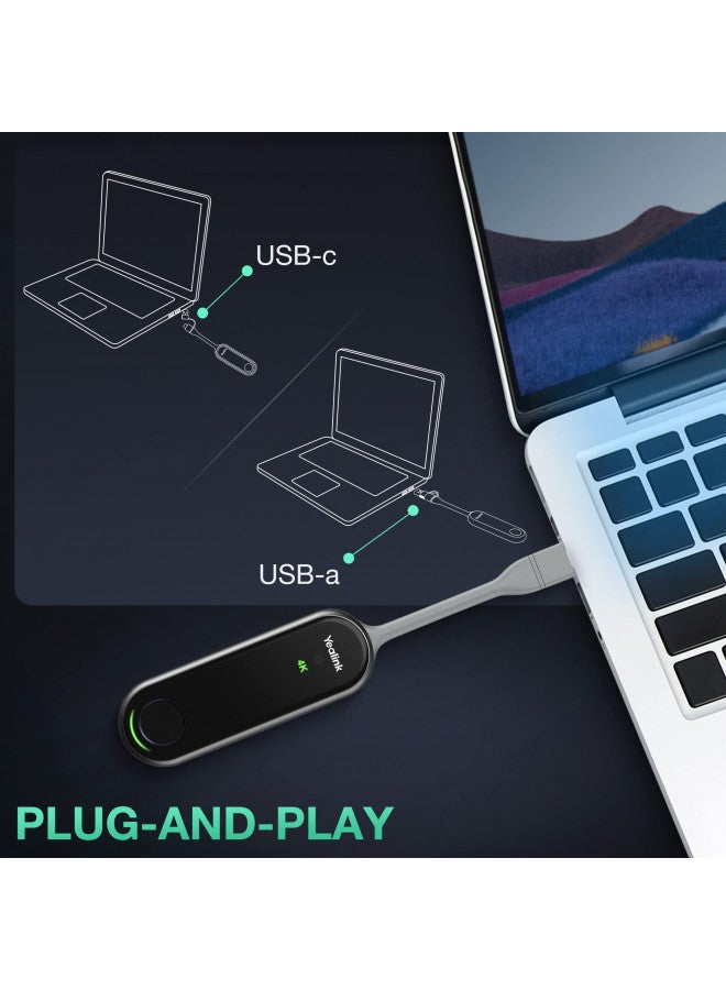 YeaLink WPP30 USB Type-C 4K Wireless Presentation Pod, Black (1303112) - Image 1