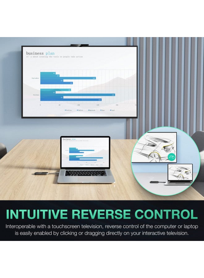 YeaLink WPP30 USB Type-C 4K Wireless Presentation Pod, Black (1303112) - Image 4