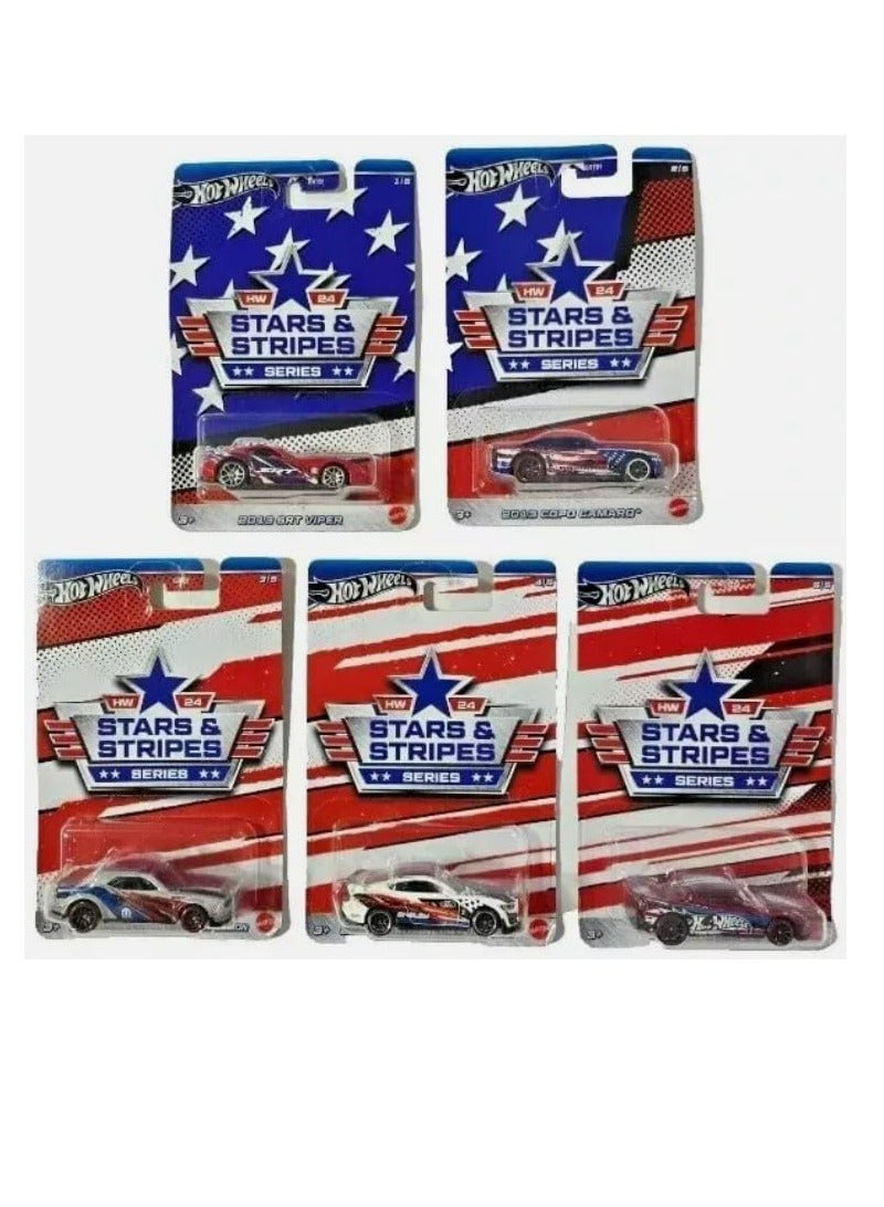 هوت ويلز 2024 HW 24 سلسلة النجوم والمشارب قد تختلف الأنماط المتنوعة (قطعة واحدة) - Image 1