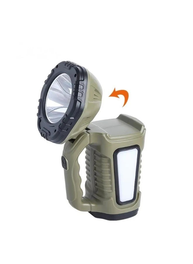 Solar Rechargeable LED Searchlight USB Charging Emergency Light Torch Camping Light - Image 2