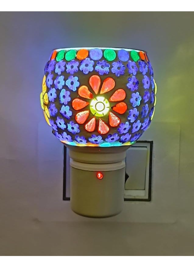 SHREE HANS CREATION SHREE HANS CREATION Ceramic Kapur Dani Electrical Camphor DiffuserHome Fragrance Aroma Glass Kapoor Dani Essential Oil Diffuser Burner Night Lamp2022Homsery  - Image 1