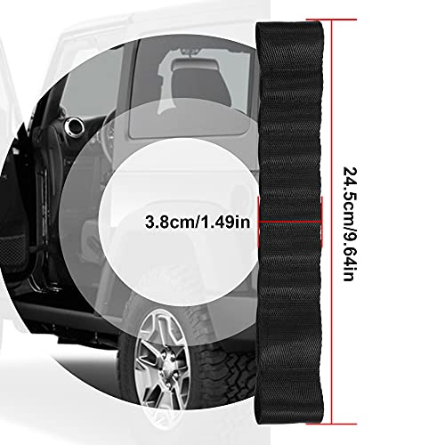 VOFONO 2PCS Auto Nylon Replacement Door Straps Updated Heavy Duty Strong Adjustable Door Limiting Check Strap Load 1000 Lb Fit for Jeep Wrangler TJ JK JL CJ JKU YJ JLU,Jeep Wrangler Accessories - Image 4
