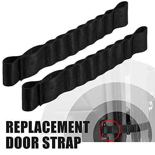 VOFONO 2PCS Auto Nylon Replacement Door Straps Updated Heavy Duty Strong Adjustable Door Limiting Check Strap Load 1000 Lb Fit for Jeep Wrangler TJ JK JL CJ JKU YJ JLU,Jeep Wrangler Accessories - Image 2