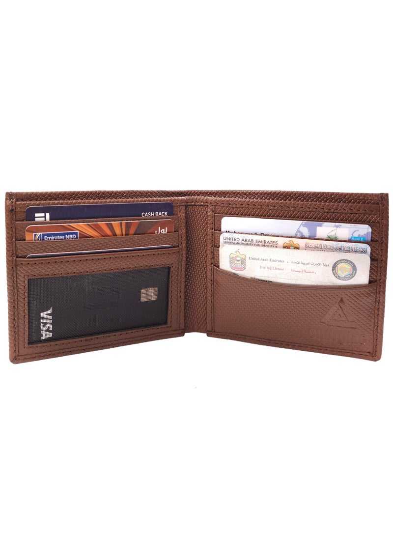 Native Comfort Regular Genuine Leather Wallet for Men, Premium Leather Material with Versatile Compartment, Ideal for Traveling & Daily Use, Perfect Gift for Any Occasion- Chocolate - Image 2