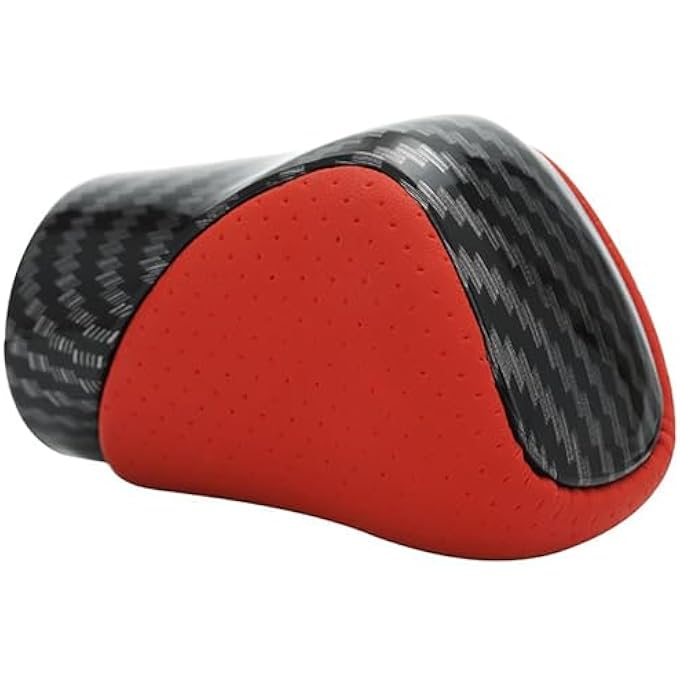 rayihni Gear Shift Knob Shifter for Lexus ES GS GX is NX RC RX 200t 300 350 3450h 450hL 350LCar Shift Handball Modified Gear Head Red carbon fiber pattern - Image 3
