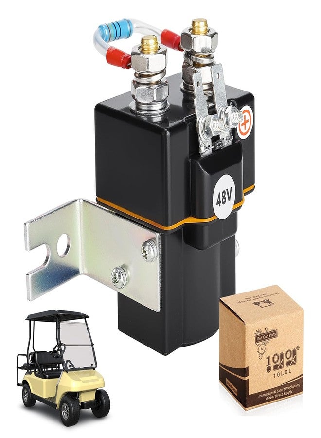 10 ال 0 ال مجموعة صمام الملف اللولبي والمقاومة Albright 10L0L 48V لعربة الجولف، متوافقة مع عربات الجولف Club Car DS من موديل 1995 فما فوق وPrecedent من موديل 2004 إلى 2008. بديل للأرقام الأصلية التالية: 101908701 و102774701 و1014947 - Image 1
