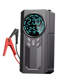 EzzySo Portable Cordless Car Battery Emergency Care Starter Air Pump Power Bank, Tire Air Pump, Air Compressor To Easily Inflate Tires, LED Display, With Flashlight, Mobile Power Supply, Large Capacity Storage  - Image 1