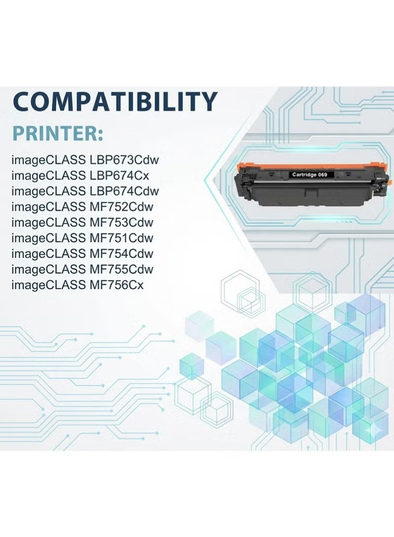 APLUS A Plus Compatible 069/069H Black Toner Cartridge with Chip for Canon Printers - Image 5