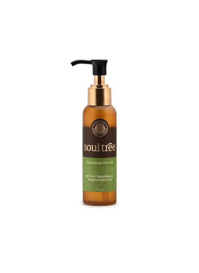 SOULTREE Nourishing Hair Oil With Methika Bhringraj & Virgin Coconut Hair Oil 120 Ml  - Image 1