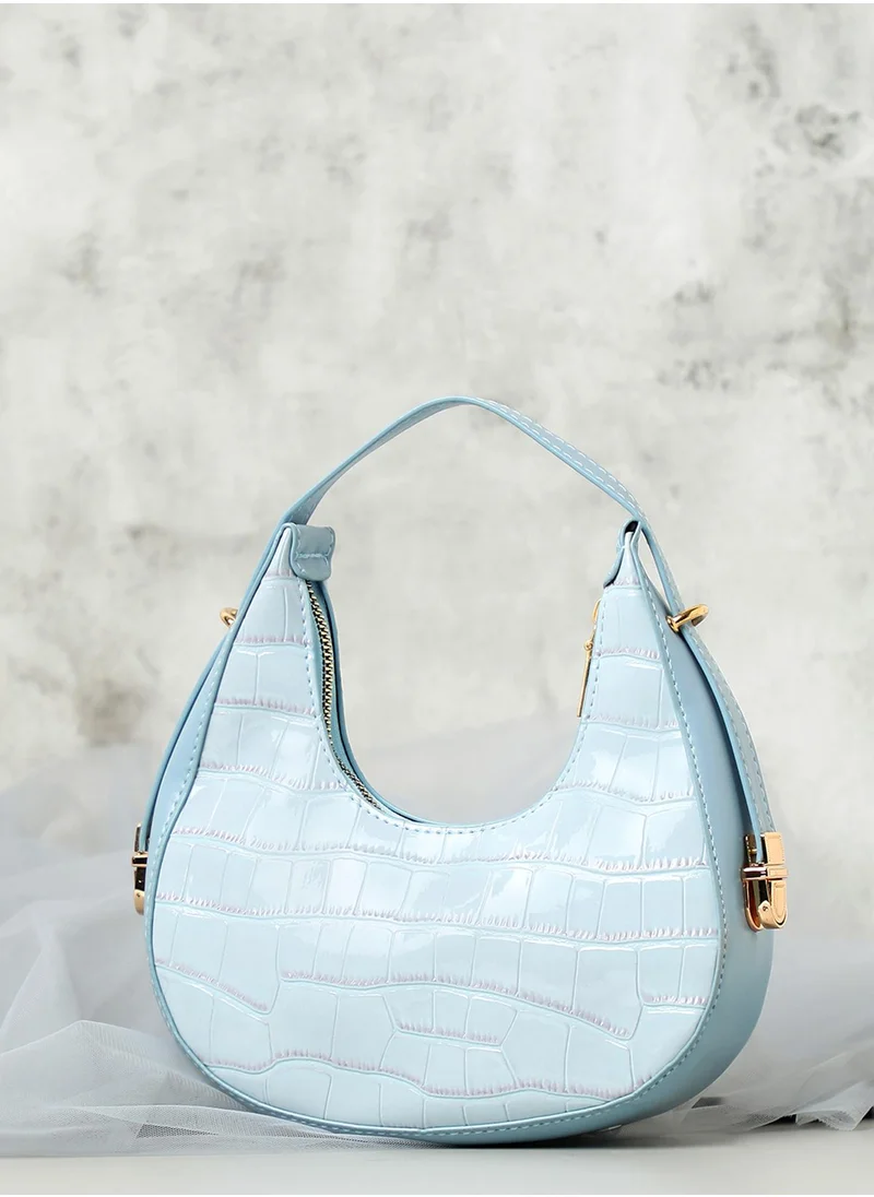 صوص هاوت Azure Textured Sky Blue Mini Bag