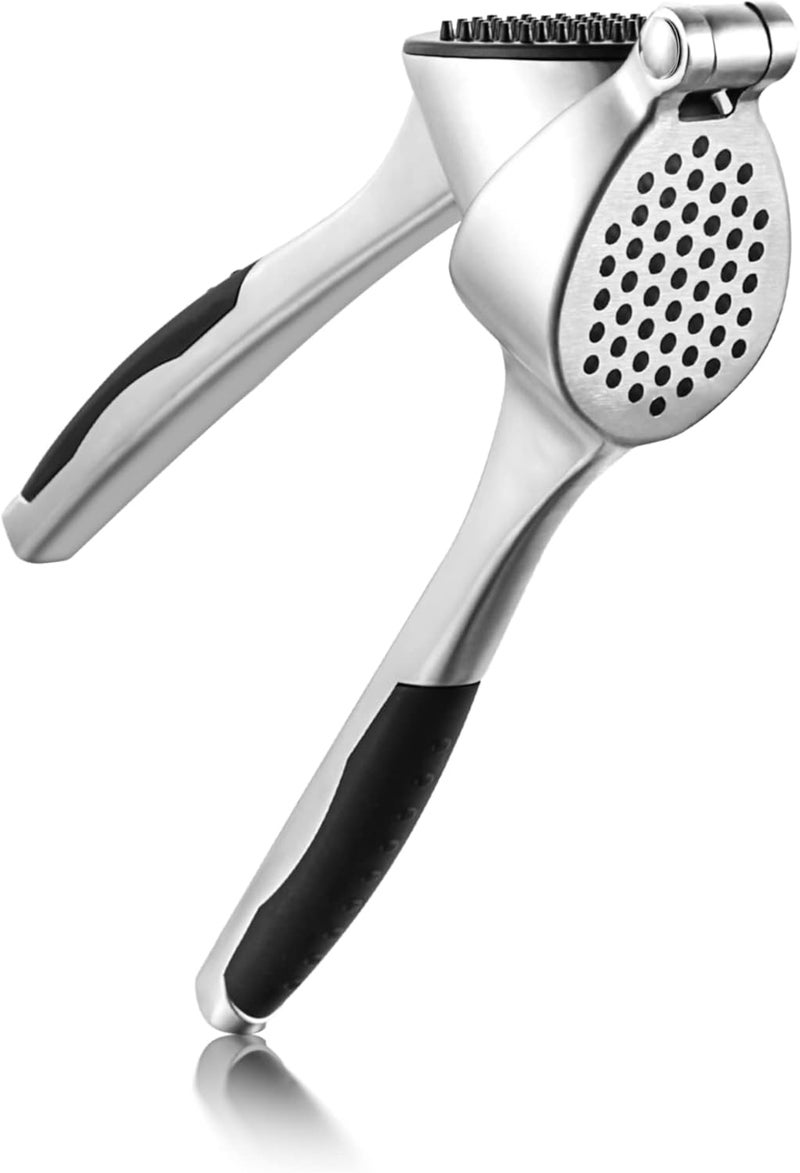 Excefore Garlic Press, Premium Garlic Mincer with Ergonomic Grip Handle, Professional Garlic Presser Crusher and Peeler Set, Sturdy Ginger Press for Nuts & Seeds, Easy to Clean and Dishwasher Safe - Image 1