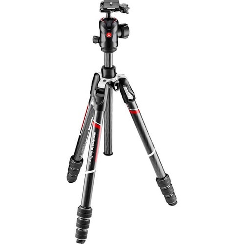 Manfrotto Befree GT Travel Carbon Fiber Tripod with 496 Ball Head (Black) - Image 1