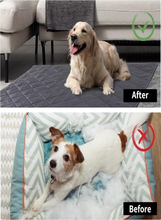 ROYALAY Chew Proof Dog Crate Pad Mat for Tough Dog, Indestructibl and Water Resistant Dog Mat for Aggressive Chewer, 18"x29" Durable Bed Mat Design for Dog Cage(18"x29", Black) - Image 4