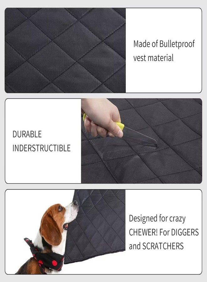 ROYALAY Chew Proof Dog Crate Pad Mat for Tough Dog, Indestructibl and Water Resistant Dog Mat for Aggressive Chewer, 18"x29" Durable Bed Mat Design for Dog Cage(18"x29", Black) - Image 5