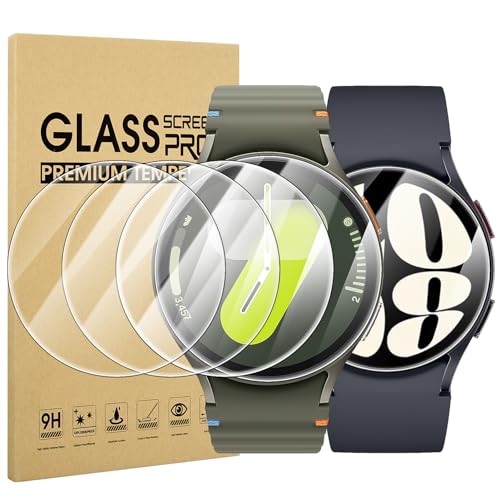 Suoman 4-Pack Screen Protector for Samsung Galaxy Watch 7/6/5/4 44mm, Tempered Glass Protectors Perfectly Fit for Galaxy 44mm Smartwatches - Image 1