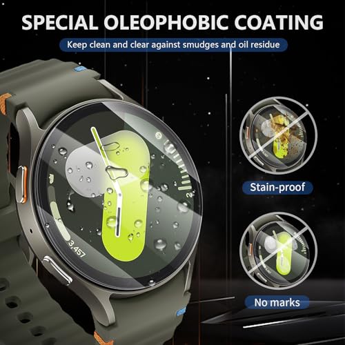 Suoman 4-Pack Screen Protector for Samsung Galaxy Watch 7/6/5/4 44mm, Tempered Glass Protectors Perfectly Fit for Galaxy 44mm Smartwatches - Image 5