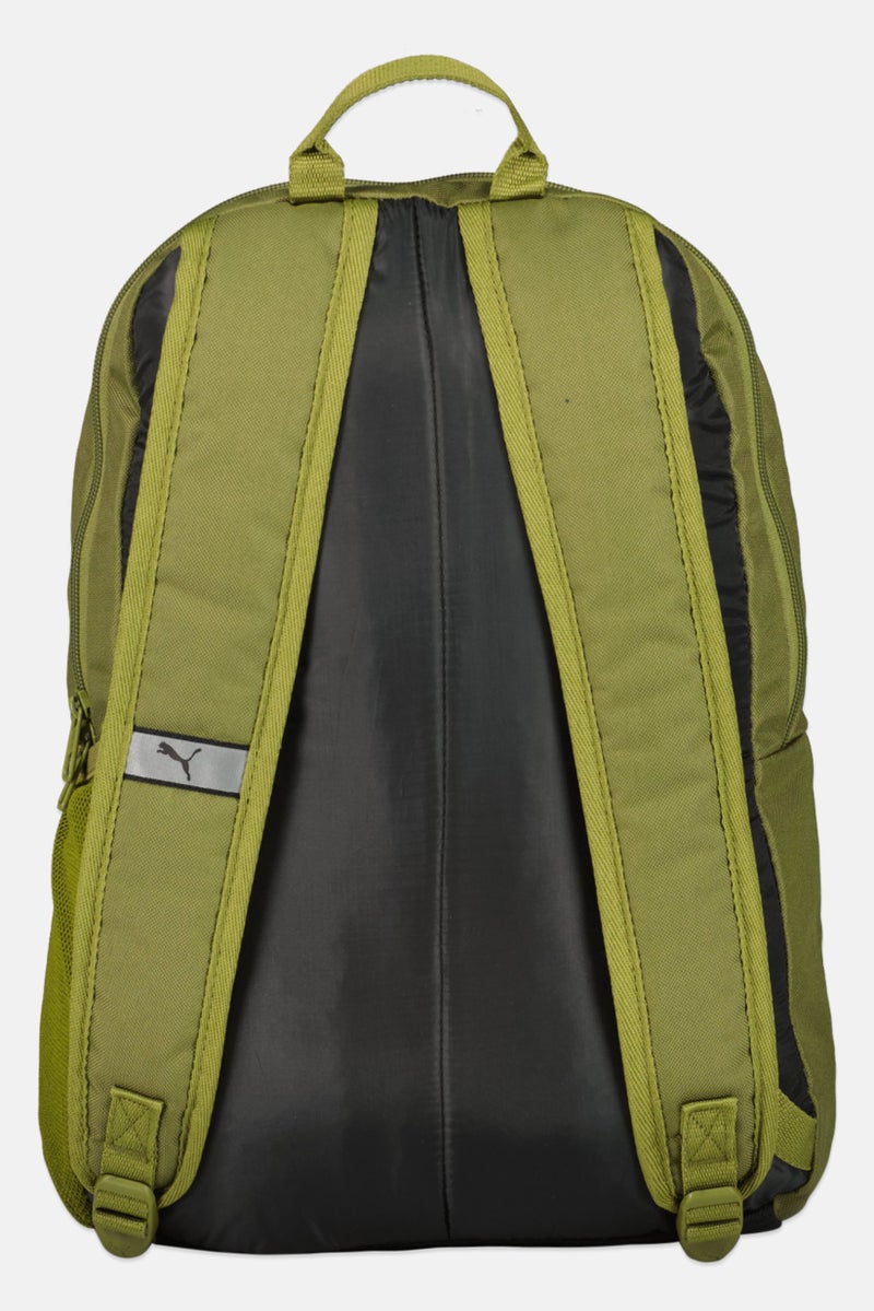 PUMA حقيبة ظهر للرجال بشعار العلامة التجارية، زيتوني - Image 2