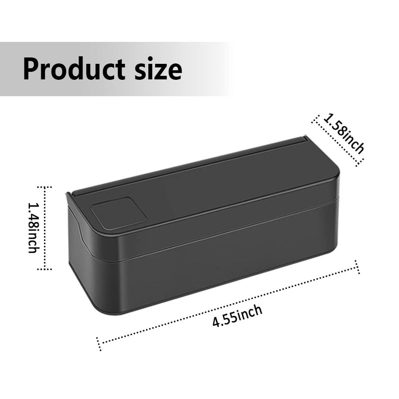Salior Compact Coin Holder for Car - 4 Compartment&Automatically Holds Coins Coin Organizer(1 Dollar,Quarter,Dimes) - Universal Center Console Coin Case for Car Taxi SUV Truck - Image 2