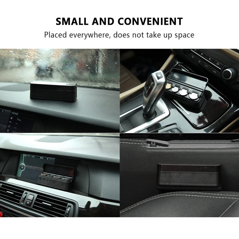 Salior Compact Coin Holder for Car - 4 Compartment&Automatically Holds Coins Coin Organizer(1 Dollar,Quarter,Dimes) - Universal Center Console Coin Case for Car Taxi SUV Truck - Image 4