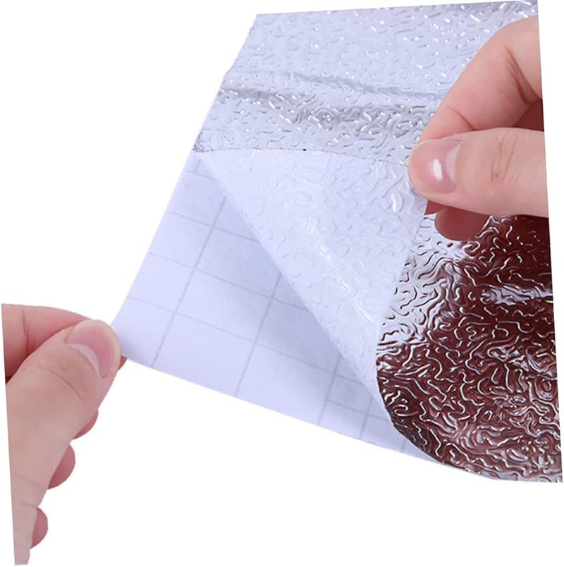 Self Adhesive Heat Resistant Aluminum Foil Stove Cabinet Kitchen Protector Sticker - Image 5