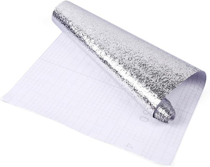 Self Adhesive Heat Resistant Aluminum Foil Stove Cabinet Kitchen Protector Sticker - Image 1